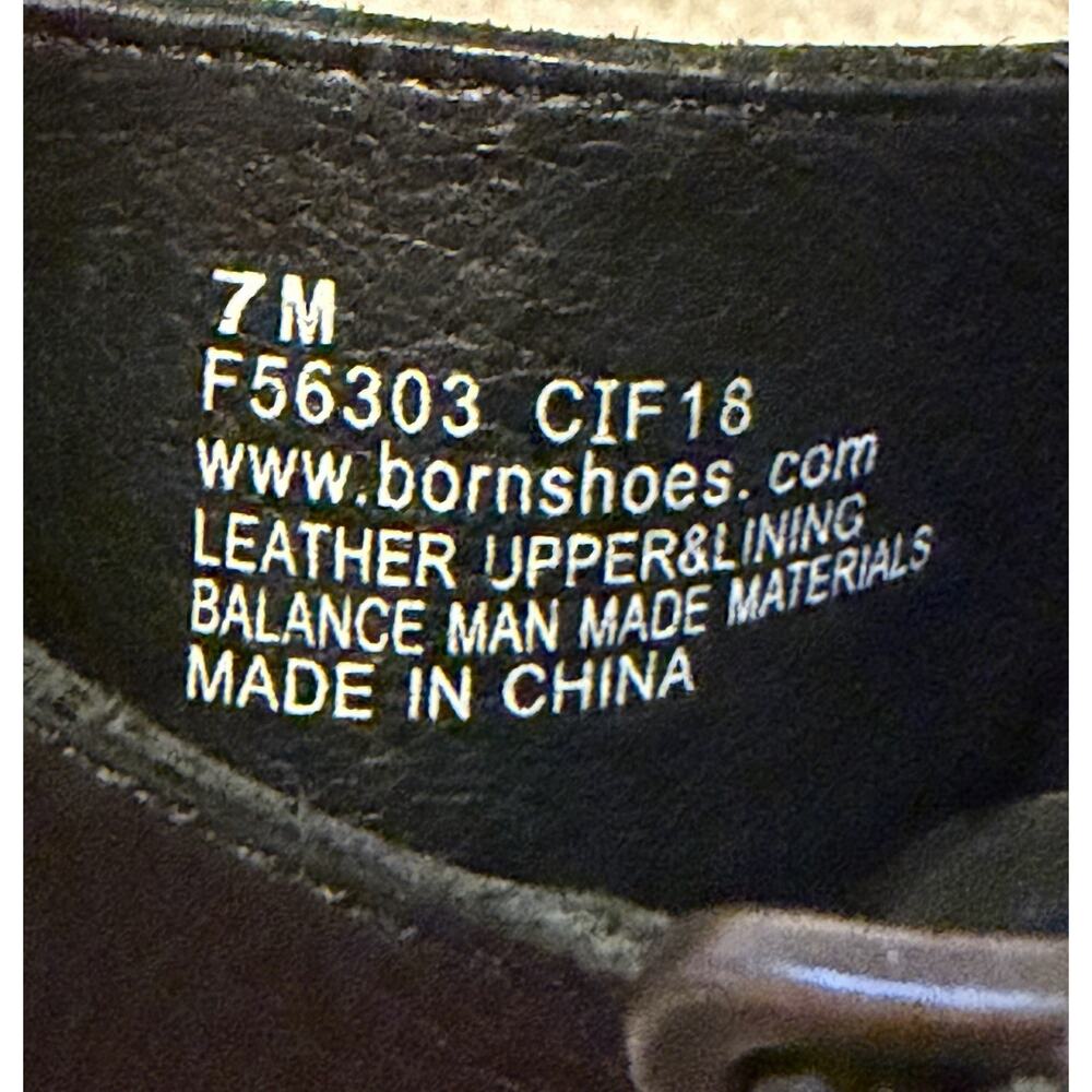 Born Black Leather Slingback Clogs Comfort Shoes Women’s Size 7 Closed Toe - Picture 5 of 10